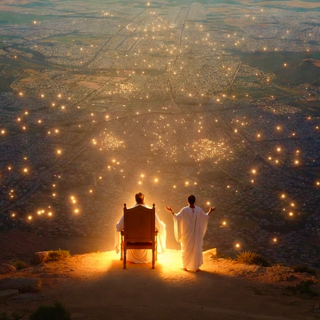 Intercession by the Son of Man for the salvation of the elect.