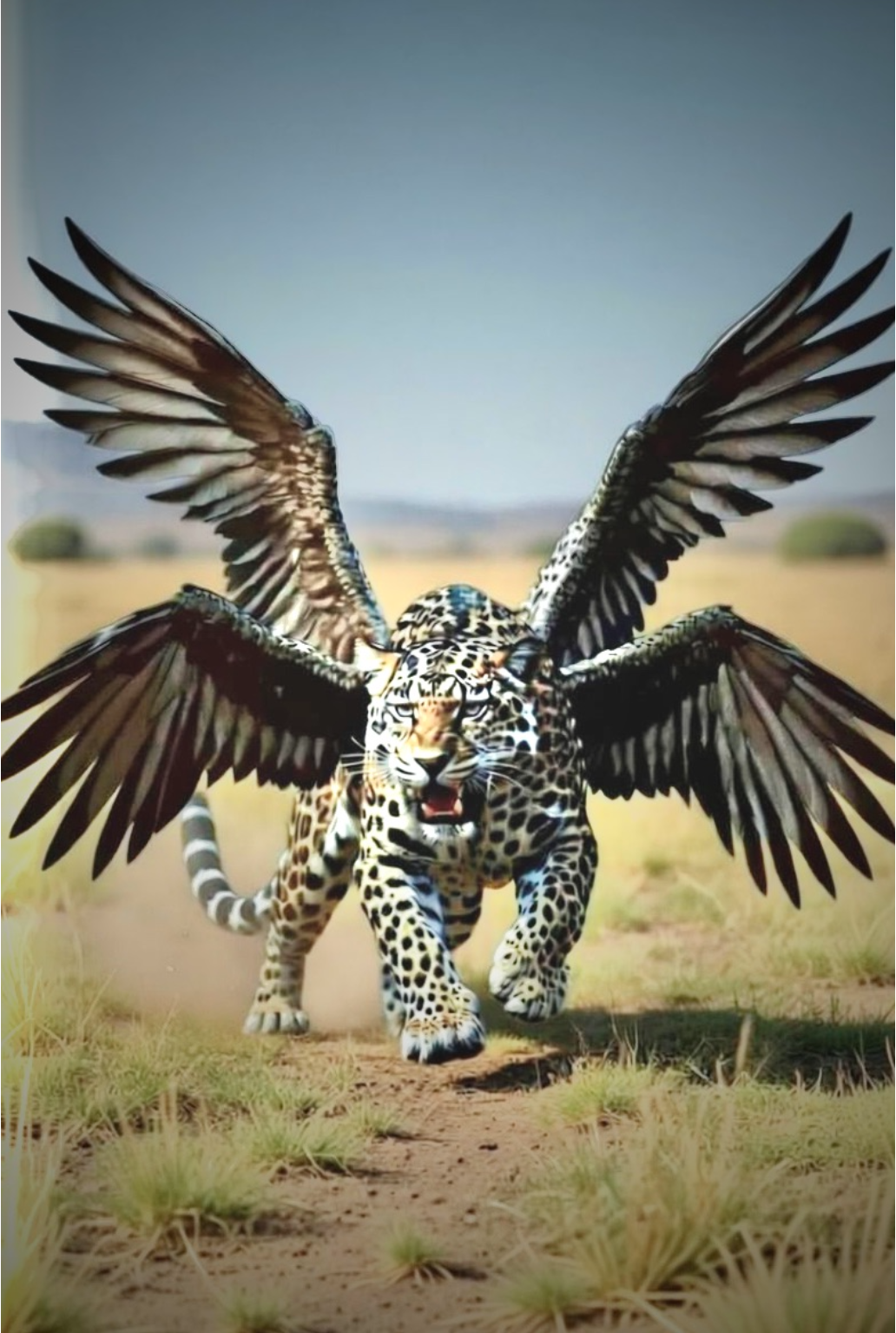 Leopard 4 Wings, Bronze, Belly Thighs, Alexander the Great, Greece