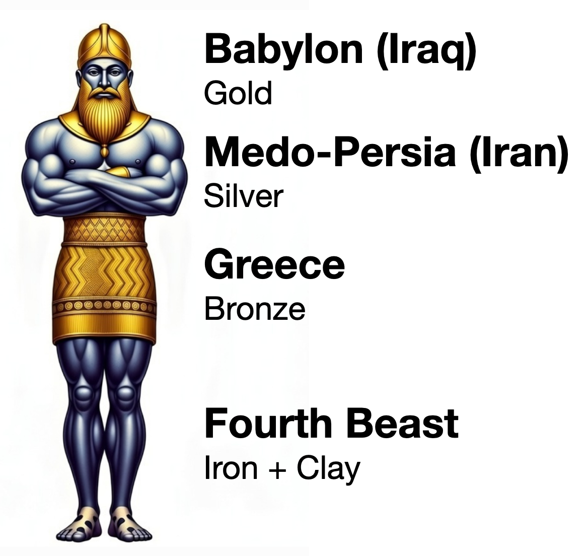 Nebuchadnezzar's Statue, Babylon, Gold Head