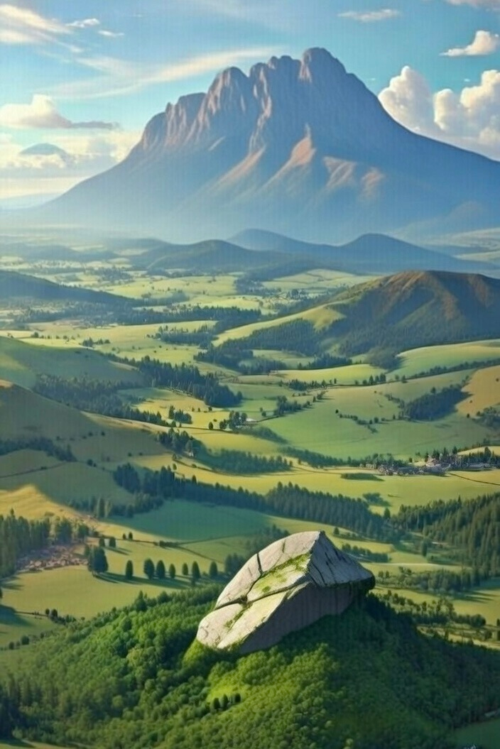 Nebuchadnezzar's Statue, stone, mountain